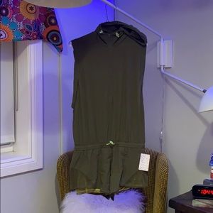 Free People Army Green Romper